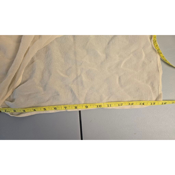 Women's Eileen Fisher Organic Linen Long Shirt Dress Ivory Medium - Picture 12 of 16